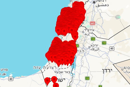 رشقات صاروخية إيرانية متواصلة تستهدف الشمال والمركز والجنوب والقدس