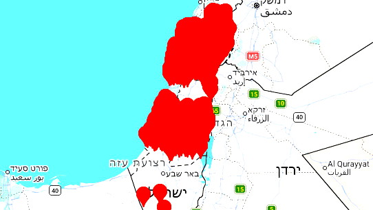 رشقات صاروخية إيرانية متواصلة تستهدف الشمال والمركز والجنوب والقدس