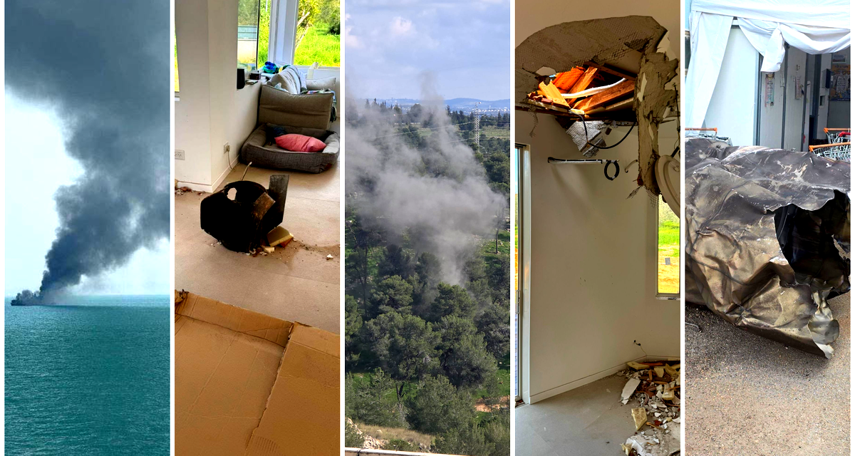 رشقات صاروخية متزامنة من إيران ولبنان نحو إسرائيل  