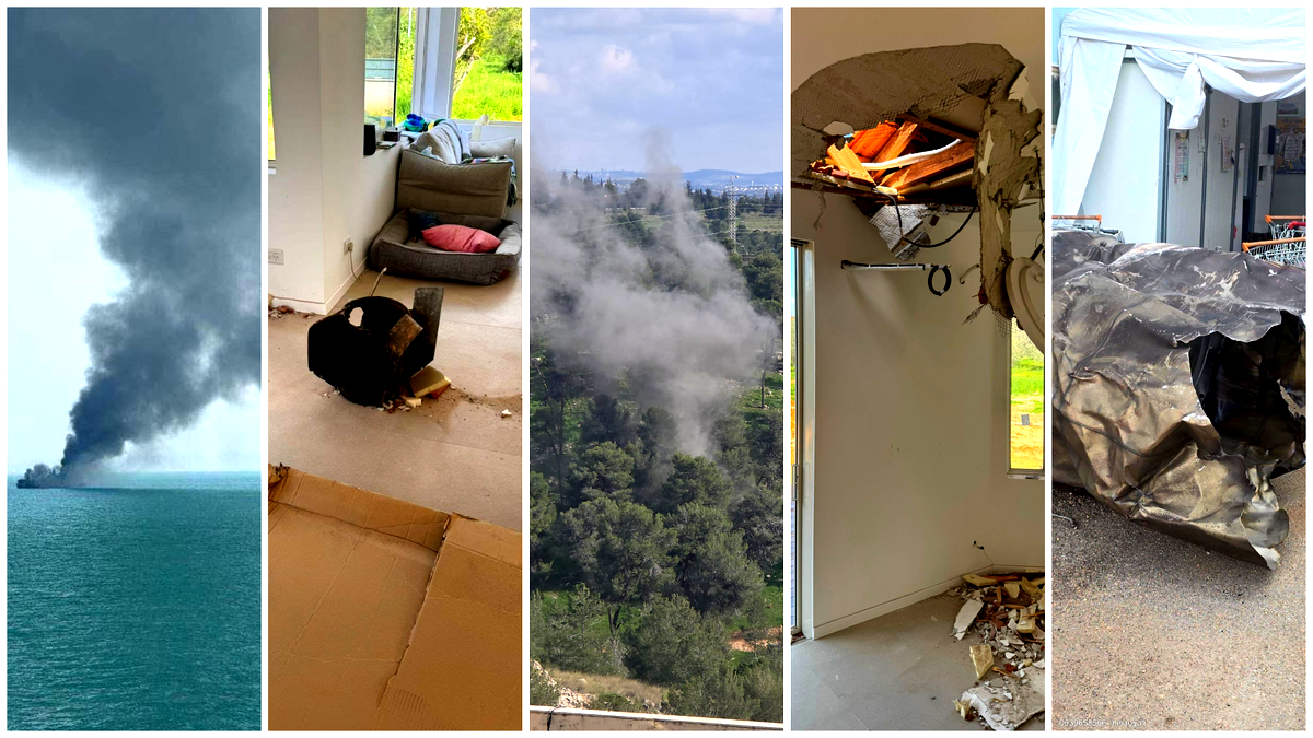 رشقات صاروخية متزامنة من إيران ولبنان نحو إسرائيل 