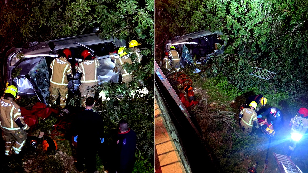 نيشر: تخليص رجل إثر انقلاب مركبته.. إصابته خطيرة