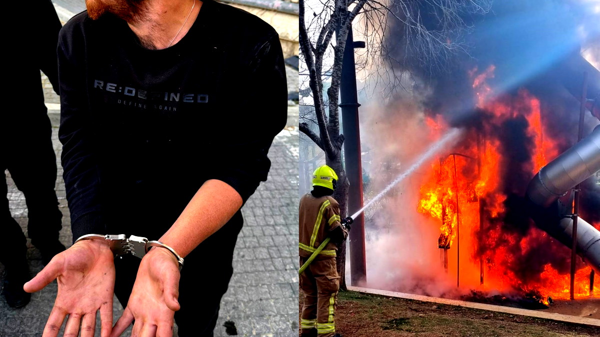 اندلاع حريق في حديقة ساكر بالقدس واعتقال مشتبه