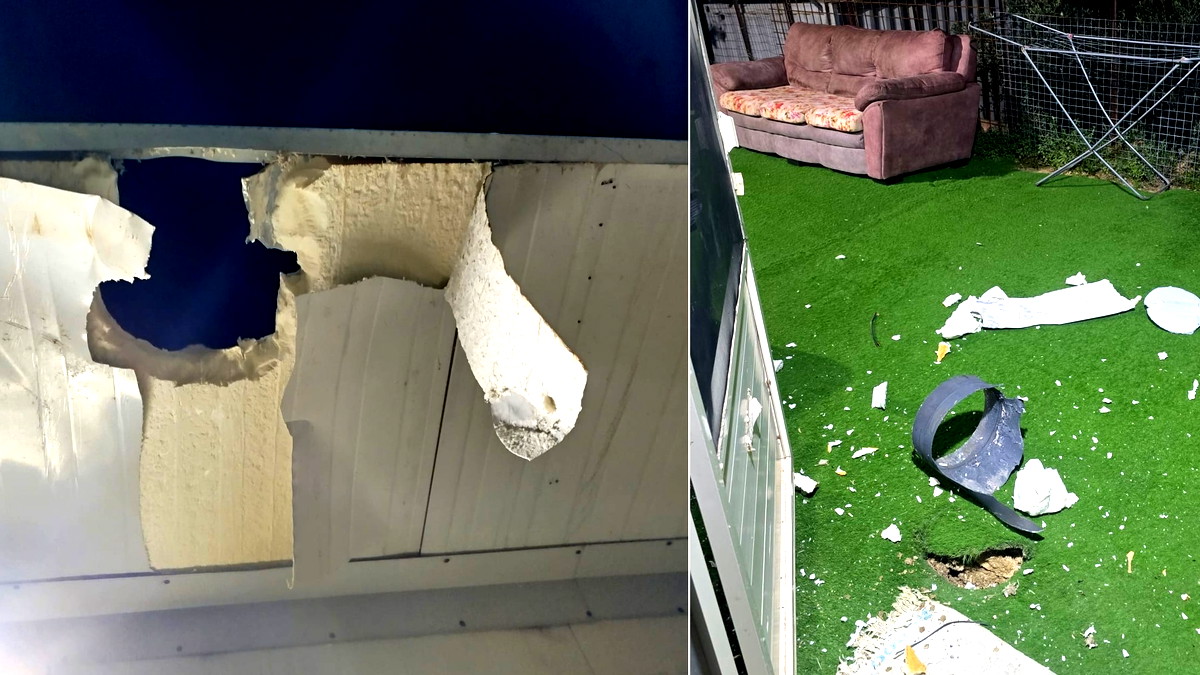 سقوط شظايا صاروخية في بلدة الفريديس دون تسجيل إصابات