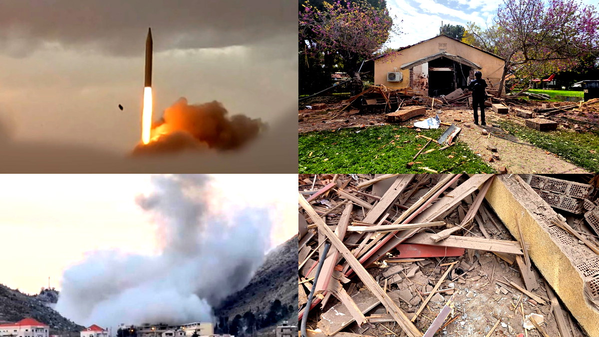 رشقات صواريخ متبادلة وصفارات إنذار في أنحاء البلاد وإلحاق أضرار بمبنى للمسنين بالجليل الغربي