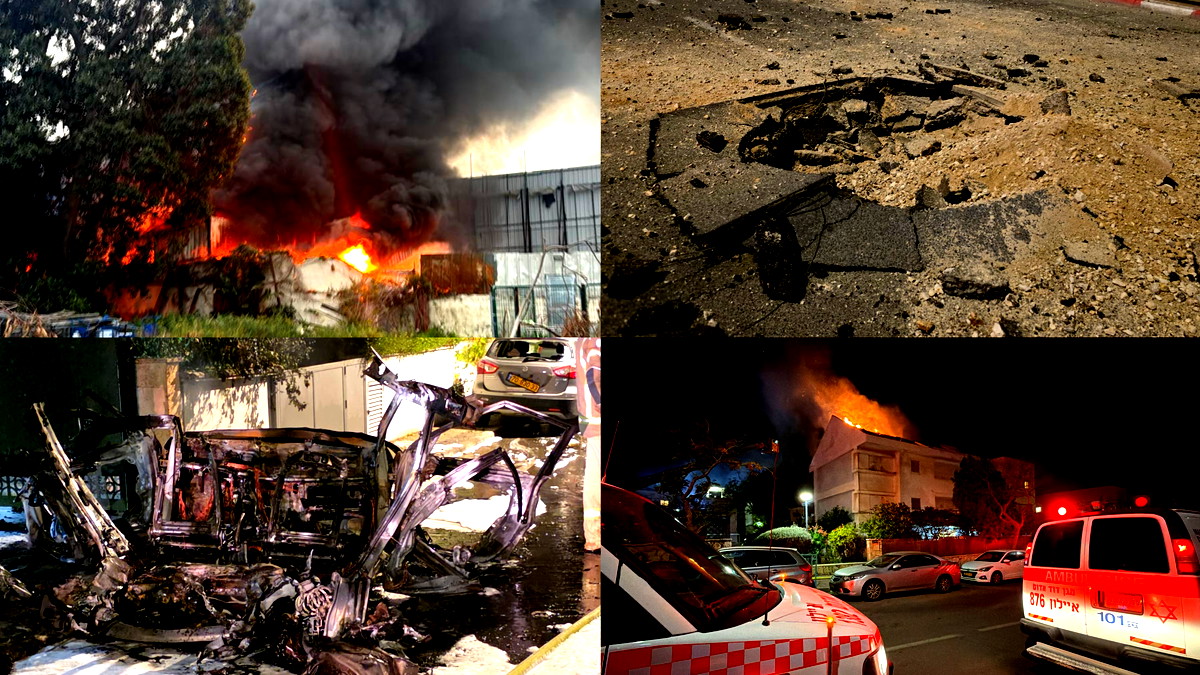 خلال دقائق: إطلاق رشقتين صاروخيتين من إيران باتجاه الجنوب والمركز.. سقوط شظايا واندلاع حرائق