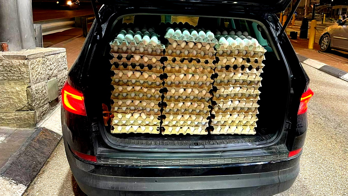 إحباط تهريب 77 ألف بيضة "مزيفة" وأطنان من اللحوم من مناطق السلطة الفلسطينية خلال ساعات