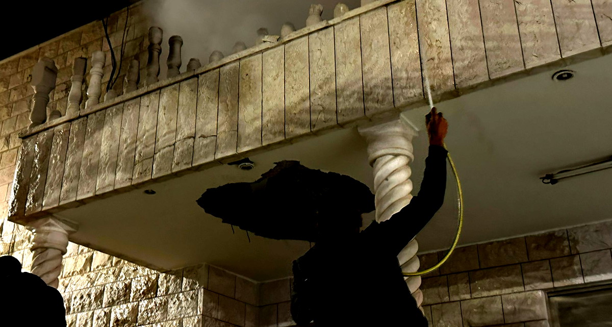 سقوط شظايا صاروخية على شرفة منزل في جلجولية دون إصابات بشرية