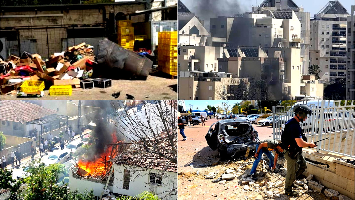 اندلاع حريق وسقوط شظايا في عدة مواقع بالمركز بعد إطلاق صواريخ من إيران