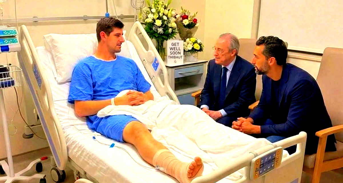 ريال مدريد يعلن عن إصابة كورتوا ومدة غيابه 