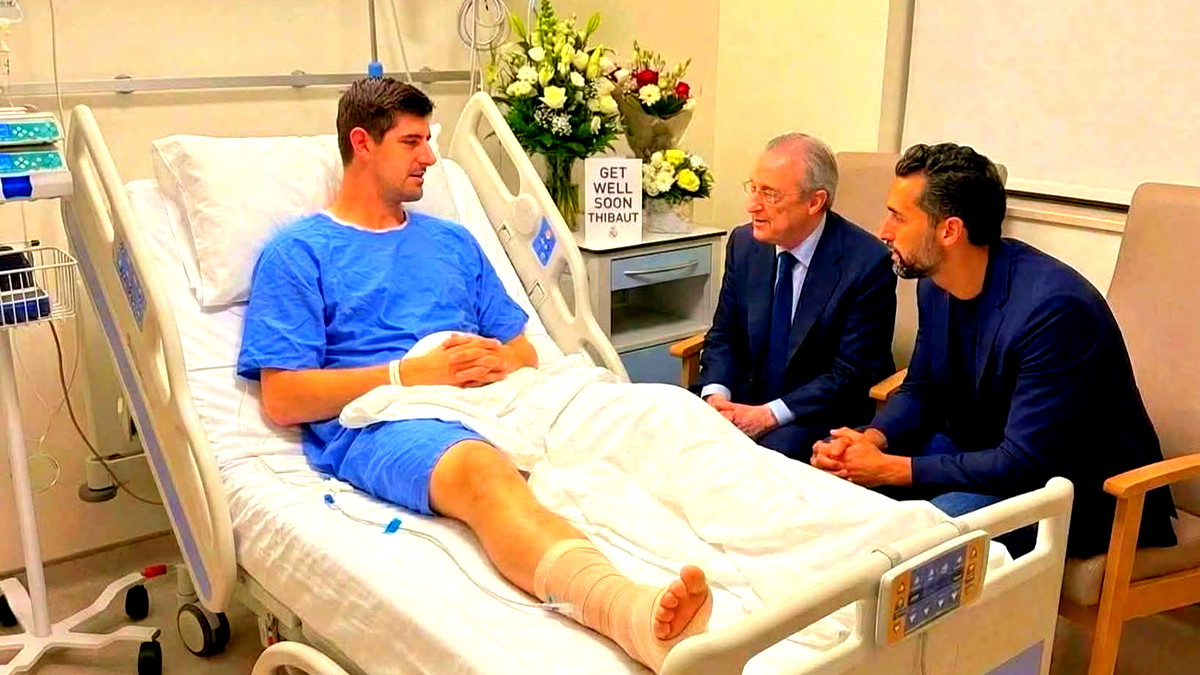 ريال مدريد يعلن عن إصابة كورتوا ومدة غيابه