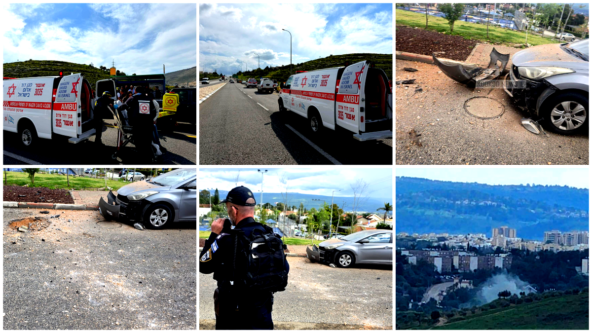 مصابان قرب كرمئيل إثر رشقة صاروخية من لبنان وسقوط صاروخ في الجنوب