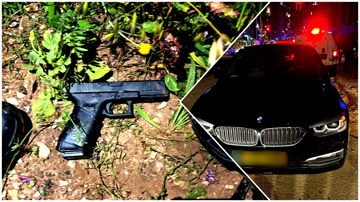 مسلح أشهر سلاحه بوجه شرطي في الرملة - مطاردة واعتقال بعد مواجهة مباشرة