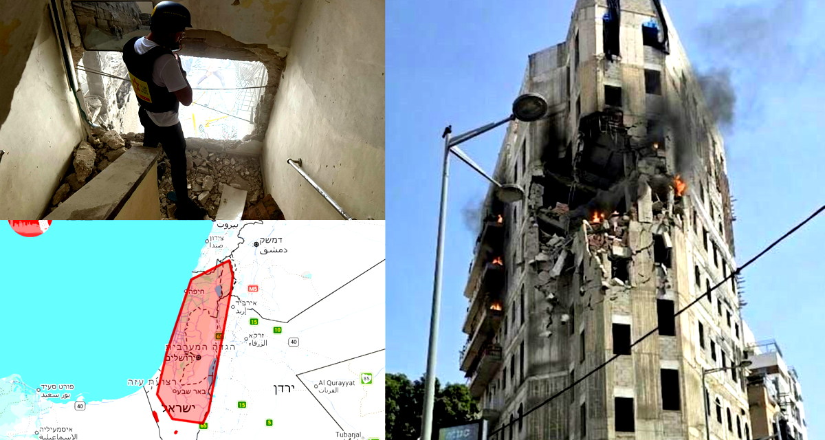 رشقات صاروخية إيرانية متتالية: سقوط شظايا في المركز وإصابات متفاوتة بينها طفلة بحالة حرجة 