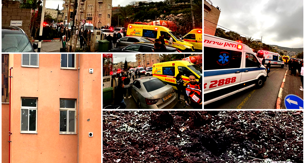 إصابات جراء سقوط شظايا صاروخ أطلق من لبنان وسقط قرب البيوت في البعنة - دير الأسد بالشمال