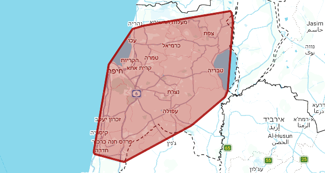 صفارات الإنذار تدوي في الشمال بعد إطلاق رشقة صاروخية من إيران