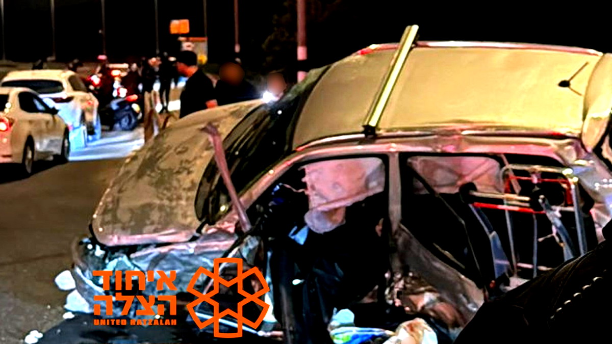 حادث طرق مروع على شارع 805 قرب طمرة: 8 إصابات بينها خطيرة لأب وأطفال