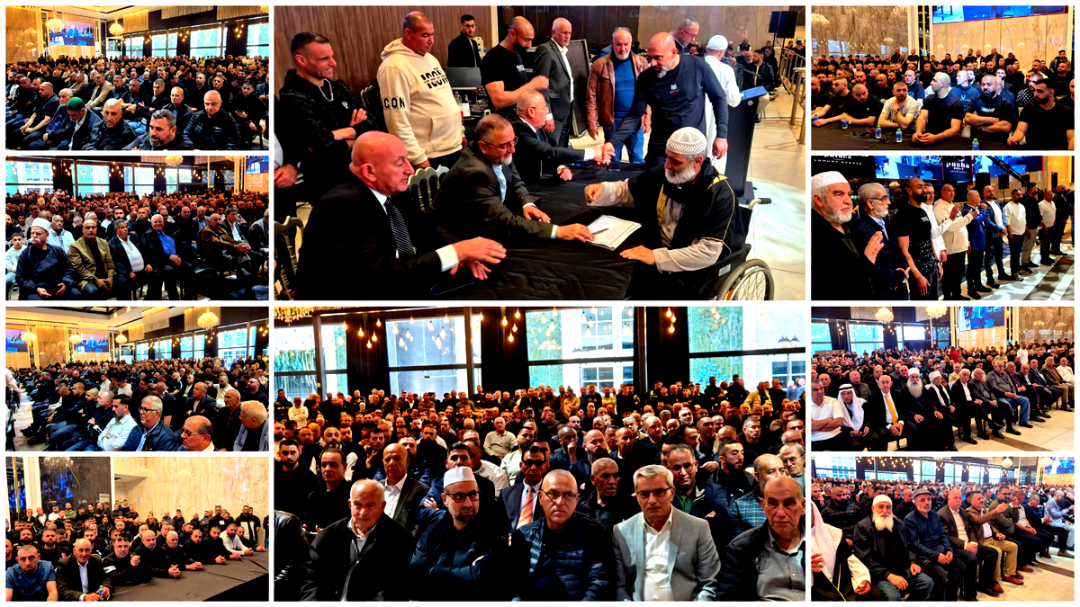 أجواء إحتفالية في البعنة دير الأسد بعد عقد راية الصلح بين عدد من العائلات المتنازعة وإنهاء الخصومة 