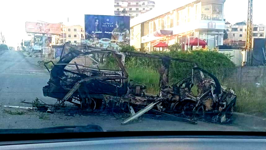 مقتل شخصين بغارة إسرائيلية استهدفت مركبة على طريق حبوش جنوب لبنان