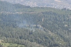 منطقة القدس: حريق في منطقة مفتوحة غرب ايفن سبير.. والسيطرة عليه