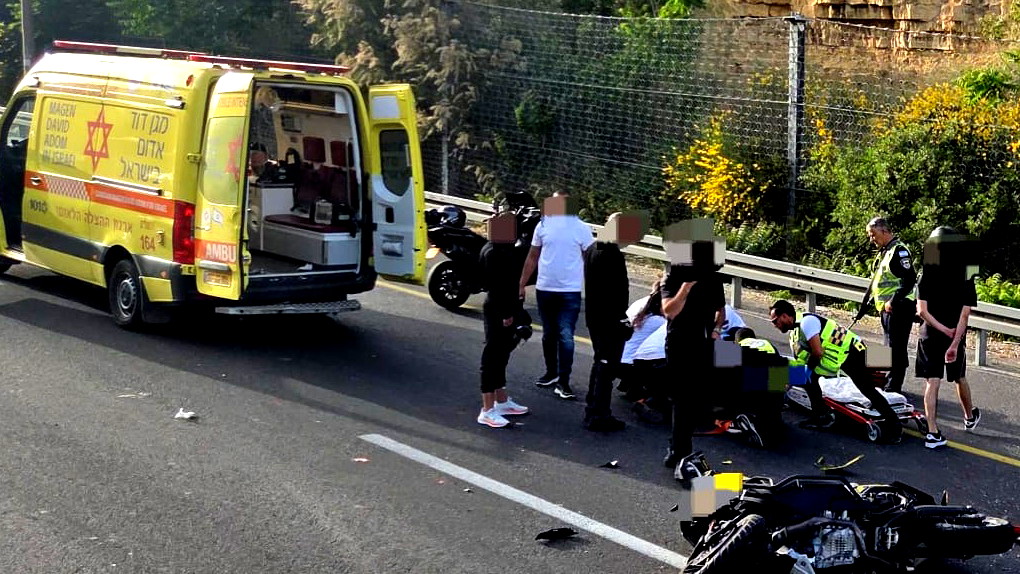 شارع رقم 1 -مفرق حيمد: إصابة شاب (18 عاماً) بجراح متوسطة إثر حادث دراجة نارية