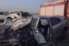شارع رقم 316 (مفترق ناحل يتير) بالنقب: مصرع شاب (20 عاماً) وإصابة 3 آخرين في حادث طرق مروع