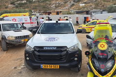 إصابة خطيرة لعامل أجنبي (27 عاماً) إثر انفجار في منطقة مفتوحة قرب "موديعين عيليت"