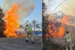 اندلاع حريق واسع قرب بحيرة طبريا وجهود لمنع امتداده نحو المناطق القريبة