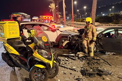 مصرع رجل وإصابة شابين بجراح خطيرة إثر حادث طرق مروع على شارع 2 قرب حيفا