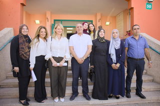 مديرة لواء حيفا سيجال كوهن في زيارة ميدانية لمؤسسات التربية والتعليم في كفرقرع:
