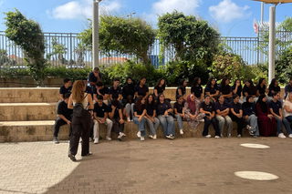 مدرسة أورط حلمي الشافعي – عكّا نتظّم تمرينًا توعويًا حول كيفية التصرّف السليم والآمن في حالات الطوارئ