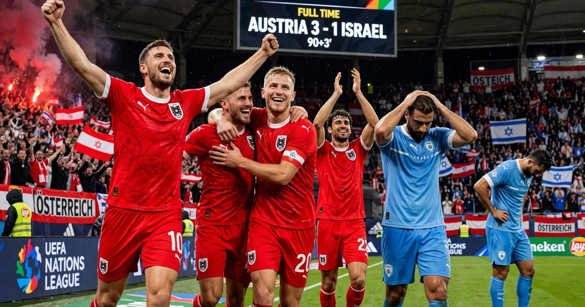 النمسا تلحق هزيمة قاسية بالمنتخب الإسرائيلي (3-1) في افتتاح مشواره بدوري الأمم الأوروبية