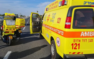 الجليل الأعلى: إصابة خطيرة لسائق دراجة نارية في حادث ذاتي على شارع  8944