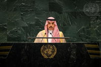 وزير الخارجية السعودي أمام الأمم المتحدة: نرفض التهجير القسري للفلسطينيين والسلام العادل يمر عبر حل الدولتين