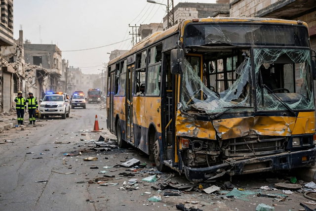 سوريا: مقتل 7 أشخاص في إطلاق نار استهدف حافلة بمحافظة حمص