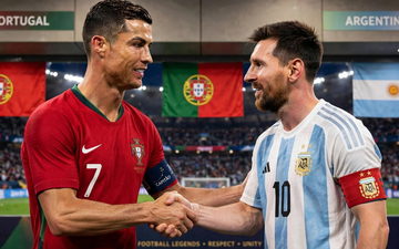 رونالدو لميسي: قصتك ستبقى للأبد وأحترم ما حققته مع الأرجنتين