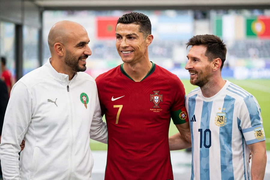الركراكي: البرتغال لا تقدّر رونالدو والأرجنتين تبجّل ميسي