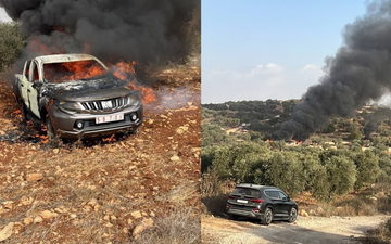 تصاعد اعتداءات المستوطنين في الضفة الغربية: إصابات وإحراق مركبات وملاحقة قاطفي الزيتون