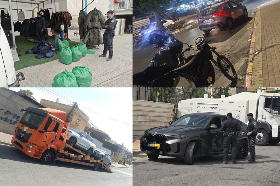 رهط: تحرير عشرات المخالفات المرورية وضبط مركبات فارهة لأصحاب ديون ضريبية تتجاوز قيمتها المليون شاقل