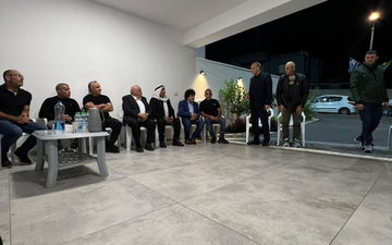 وفد من منتدى عزوتنا يزور دالية الكرمل لتقديم واجب العزاء بوفاة والدة الأستاذ الدكتور أكرم حسون