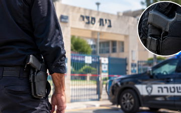 سرقة سلاح من حارس مدرسة في جفعات شموئيل  والشرطة تبحث عن المشتبه به