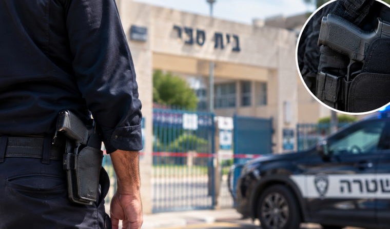 سرقة سلاح من حارس مدرسة في جفعات شموئيل والشرطة تبحث عن المشتبه به