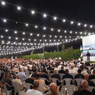 إكسال | حشد جماهيري واسع في المهرجان الانتخابي للقائمة المشتركة دعمًا للمحامي أحمد دراوشة